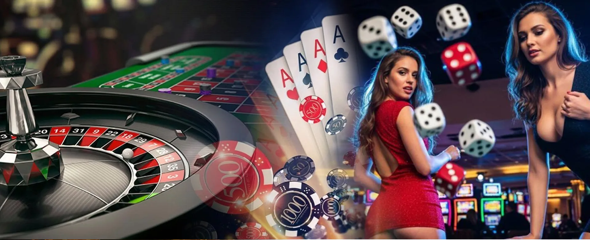 Dynamic background representing online casino comparison